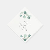 シンプルエレガント素朴ユ結婚ーカリ スタンダードカクテルナプキン (角)