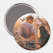 シンプルエレガント素朴光結婚磁モダン石 マグネット (正面/裏面)