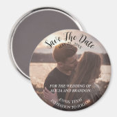 シンプルエレガント素朴光結婚磁モダン石 マグネット (正面/裏面)