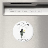 シンプルエレガント素朴光結婚磁モダン石 マグネット (インサイチュ (食洗機))