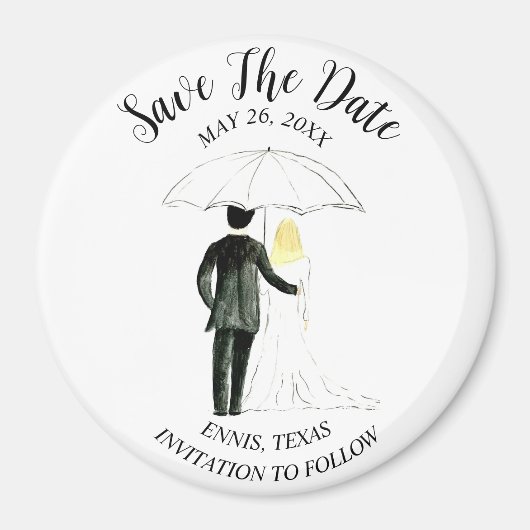 シンプルエレガント素朴光結婚磁モダン石 マグネット (正面)