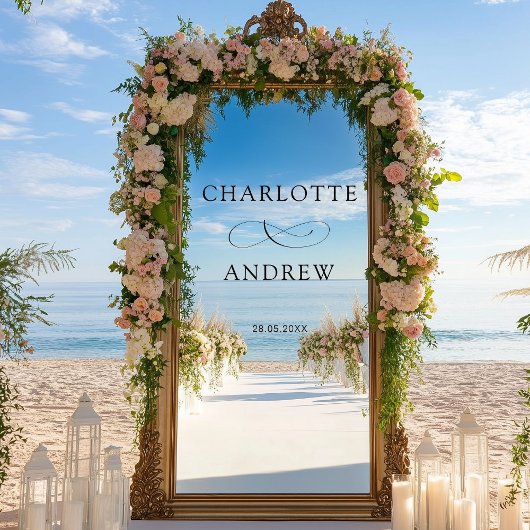 シンプルエレガント結婚の ウィンドウサイン