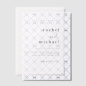 シンプルエレガント結婚よ ベラム紙招待状 (オフセット (招待状))