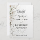 シンプルエレガント結婚フローラ 招待状 (正面)