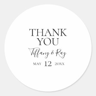シンプルエレガント結婚式の引き出物 ラウンドシール