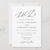 シンプルエレガント結婚式招待状 招待状 (正面)