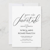 シンプルエレガント結婚式招待状 招待状 (正面)