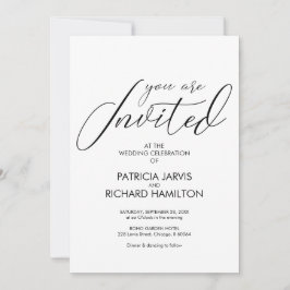 シンプルエレガント結婚式招待状 招待状