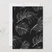 シンプルエレガント結婚式招待状 招待状 (裏面)