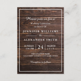 シンプルエレガント結婚式招待状 招待状