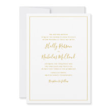 シンプルエレガント結婚式招待状