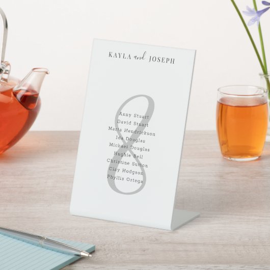 シンプルエレガント結婚式8 台座サイン (インサイチュ)