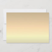 シンプルエレガント結婚金ゴールド サンキューカード (裏面)