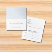 シンプルエレガント美しいアポイントメントカード 予約カード