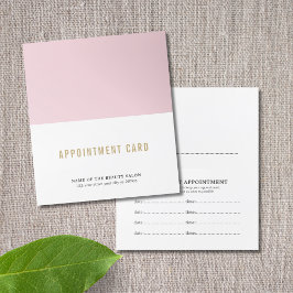 シンプルエレガント美しいアポイントメントカード 予約カード