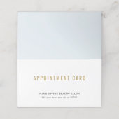 シンプルエレガント美しいアポイントメントカード 予約カード (外部開封)