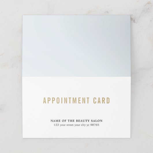 シンプルエレガント美しいアポイントメントカード 予約カード (外部開封)