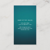 シンプルエレガント美しいサロンアポイントメントカード 予約カード (裏面)