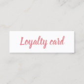 シンプルエレガント美しいサロンロイヤリティカード ロイヤリティカード (正面)