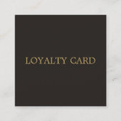 シンプルエレガント美しいサロンロイヤリティカード ロイヤリティカード (正面)