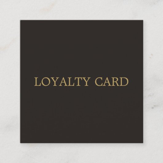 シンプルエレガント美しいサロンロイヤリティカード ロイヤリティカード (正面)