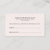 シンプルエレガント美しいテクスチャーバラ 紹介カード (裏面)