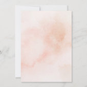 シンプルエレガント美的な水の色結婚の 招待状 (裏面)