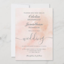 シンプルエレガント美的な水の色結婚の