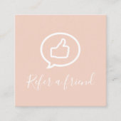 シンプルエレガント肌ピンク 紹介カード (正面)