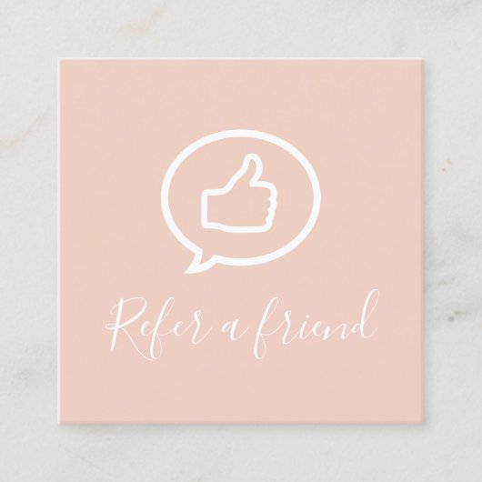 シンプルエレガント肌ピンク 紹介カード (正面)