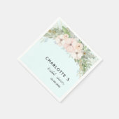 シンプルエレガント花 スタンダードカクテルナプキン (角)