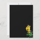 シンプルエレガント花 招待状 (裏面)