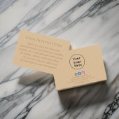 シンプルエレガント茶気に札 サンキューカード