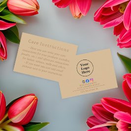 シンプルエレガント茶気に札 サンキューカード