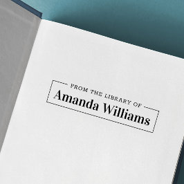 シンプルエレガント蔵書票 セルフインキングスタンプ