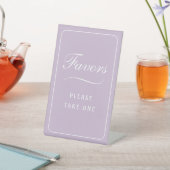 シンプルエレガント薄紫 台座サイン (インサイチュ)