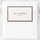 シンプルエレガント角縁ど角 長方形シール (バッグ)