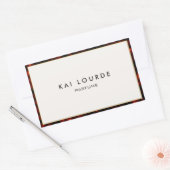 シンプルエレガント角縁ど角 長方形シール (封筒)