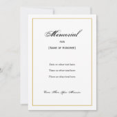 シンプルエレガント記念招待状 招待状 (正面)