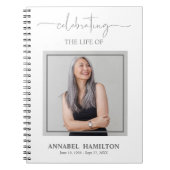 シンプルエレガント記念葬儀写真集 ノートブック (正面)