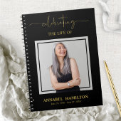 シンプルエレガント記念葬儀写真集 ノートブック