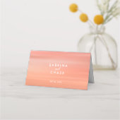 シンプルエレガント赤面バラ結婚の表座席表 プレイスカード (裏面)