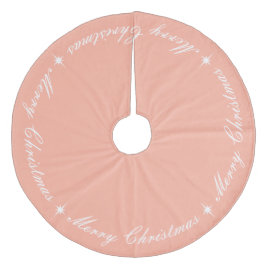 シンプルエレガント赤面ピンク フリース ツリースカート