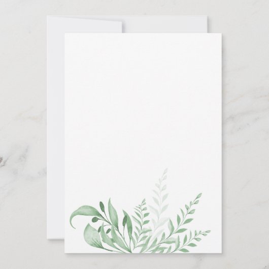 シンプルエレガント金ゴールドミニマル結婚バラ 招待状 (裏面)