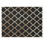 シンプルエレガント金ゴールドモロッコパターン| テーブルクロス (正面(横))