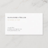 シンプルエレガント金ゴールド法務カード 名刺 (正面)