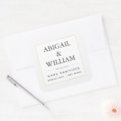 シンプルエレガント金ゴールド結婚ズハンドサニタイザコーヴィッド スクエアシール (封筒)