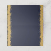 シンプルエレガント金ゴールド色エッジ座席表 プレイスカード (外部開封)