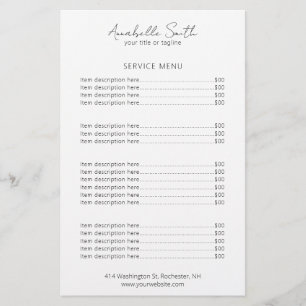 シンプルエレガント金モダン価表