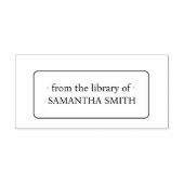 シンプルエレガント額付きネーム蔵書票ライブラリ セルフインキングスタンプ (デザイン)